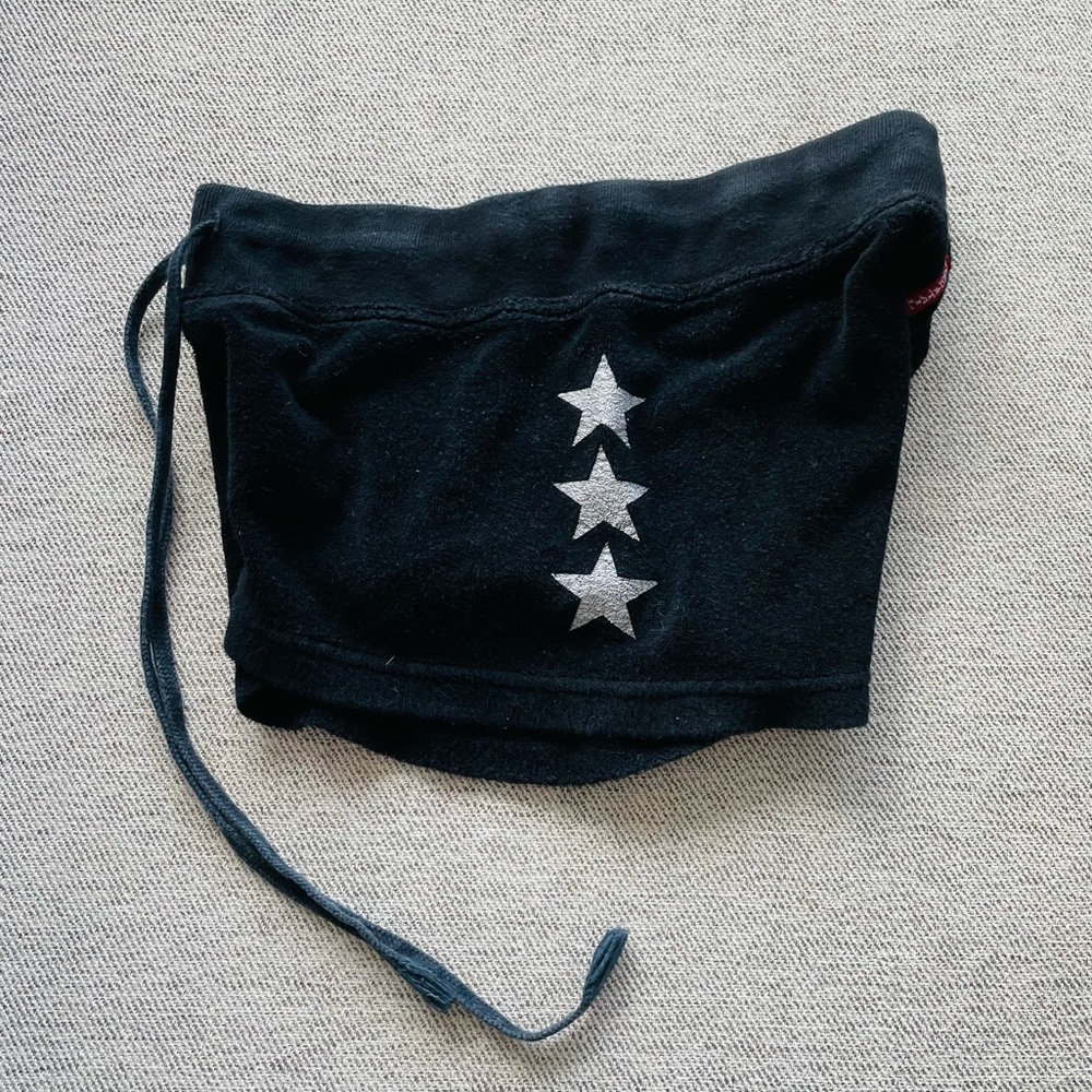 Hard tail black shorts with silver stars size M
